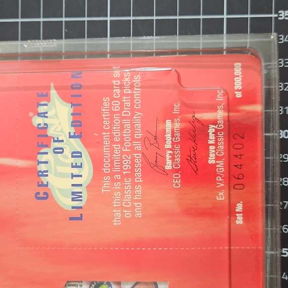 CLASSIC 1992 Limited Edition DRAFT PICKS FOOTBALL SEALED! - Picture 5 of 5